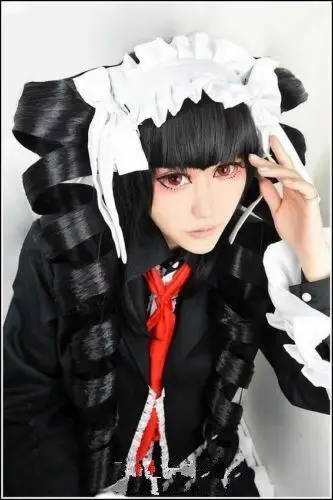 Para cosplay danganronpa dangan-ronpa celestia ludenberg peruca frete grátis + boné