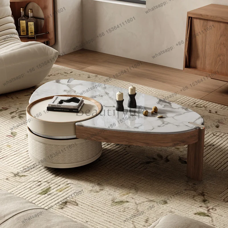 

Italian Minimalist Coffee Tables Living Room Designer Creative Irregular Coffee Tables Nordic High-End Home Furniture FYCT