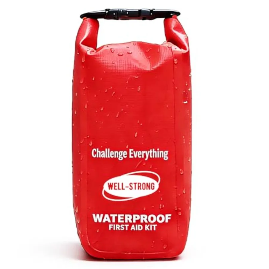 

Waterproof First Aid Kit Roll Top Boat Emergency Kit with Waterproof Contents for Fishing Kayaking Boating Swimming Camping Raf