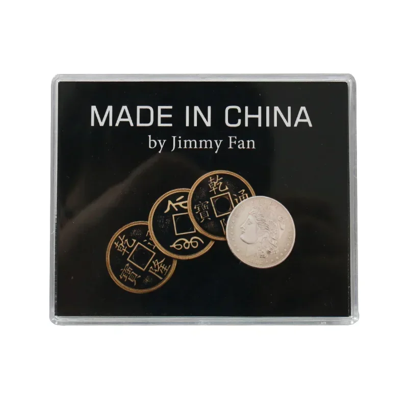 Made In China By Jimmy Fan Coin Magic Close Up Magic Trick Magia Magie Magica Magician Prop Accessory Copy Coin Gimmick Tutorial