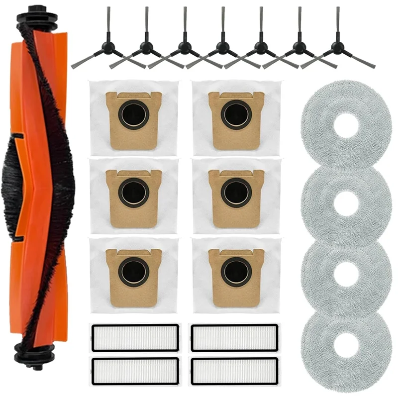 

【Подходит!】Основная боковая щетка Hepa-фильтр, тканевые мешки для пыли для Xiaomi X20 Pro, X20 Max, запасные части для пылесоса