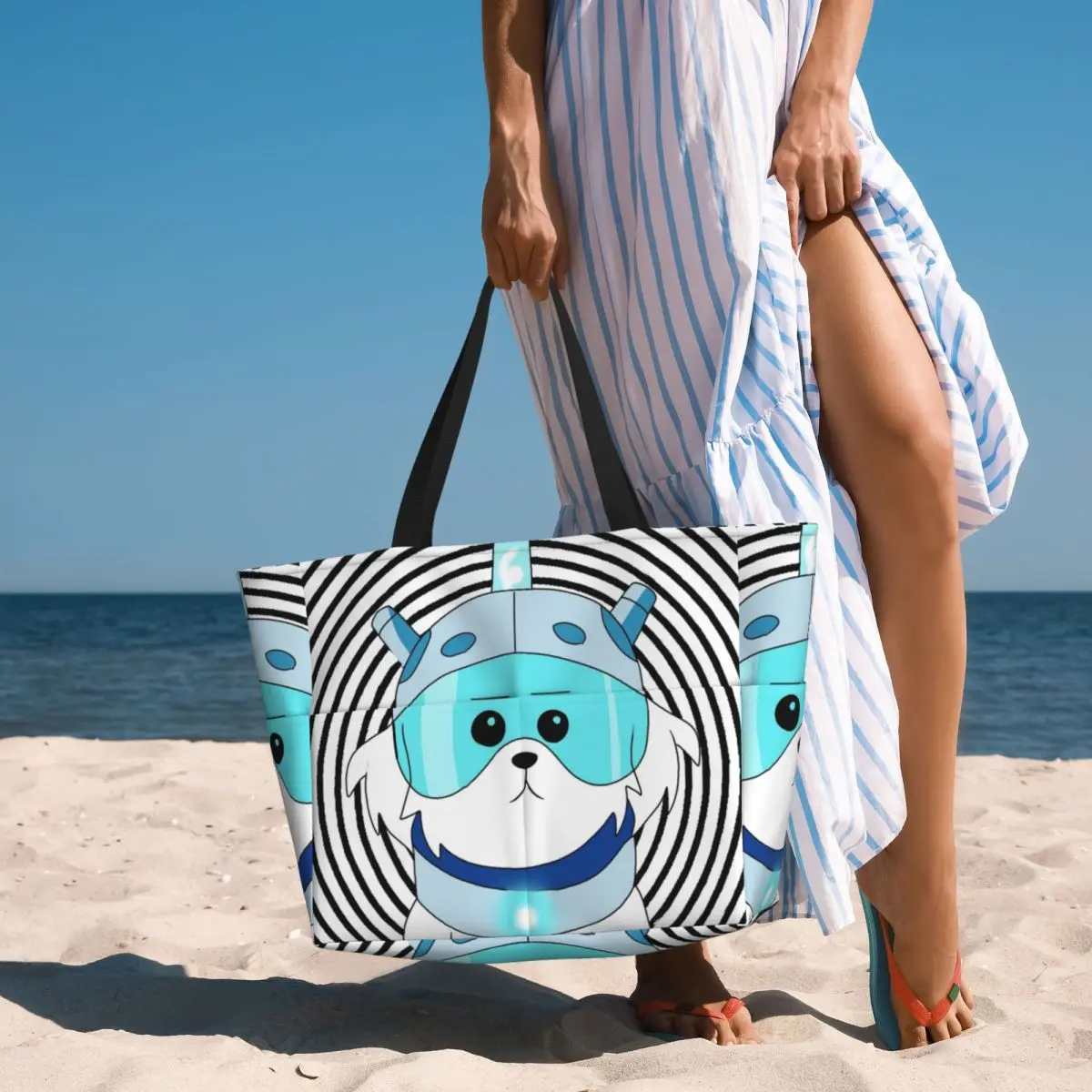 

Lawnmower Dog Beach Tote Bag Sport Gym Yoga Duffle Large Tote Bag Women Travel Bag Fitness bag
