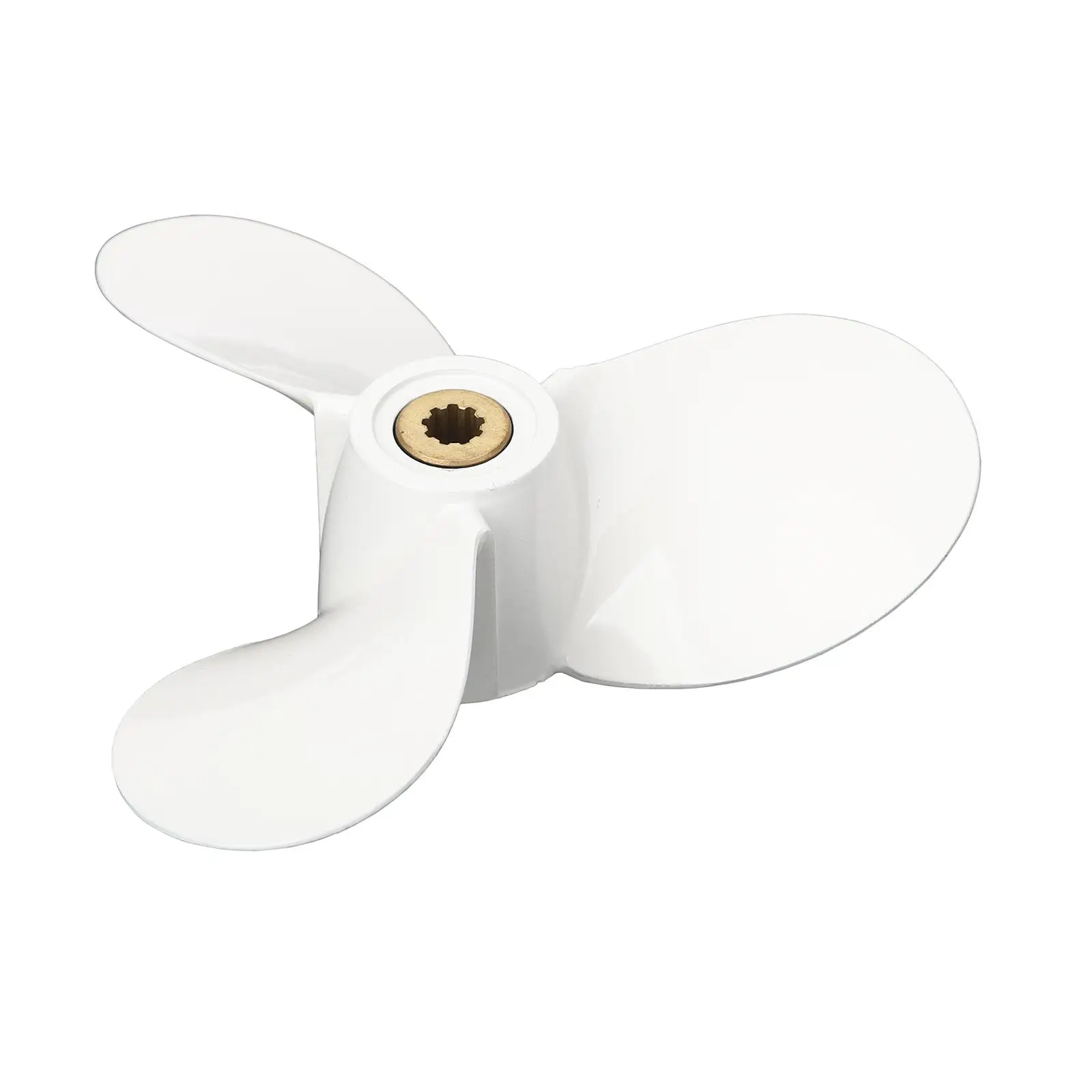 Boat Propeller 6E0-45943-01el White Replacement Aluminum Alloy Accessory Outboard Propeller for Yamaha 7 1/2 x 8 BA 4HP 5HP