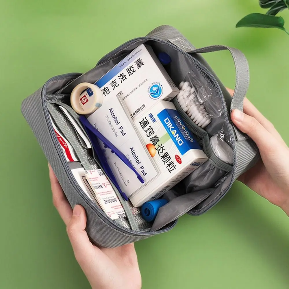 Multi-fach Familie Pille Tasche Leere Tragbare Notfall Hilfe Kit Feuchtigkeit-beweis Wasserdichte Medizin Organizer Box Haushalt