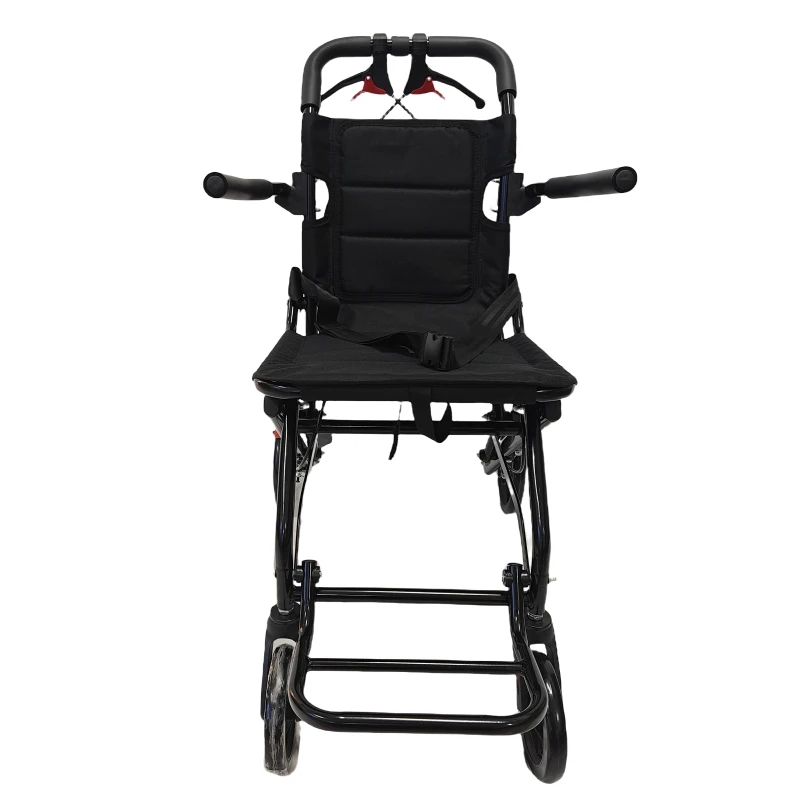 مصنعي الكراسي المتحركة بالجملة أثاث المستشفى الصلب دليل كرسي متحرك قابل للطي #2