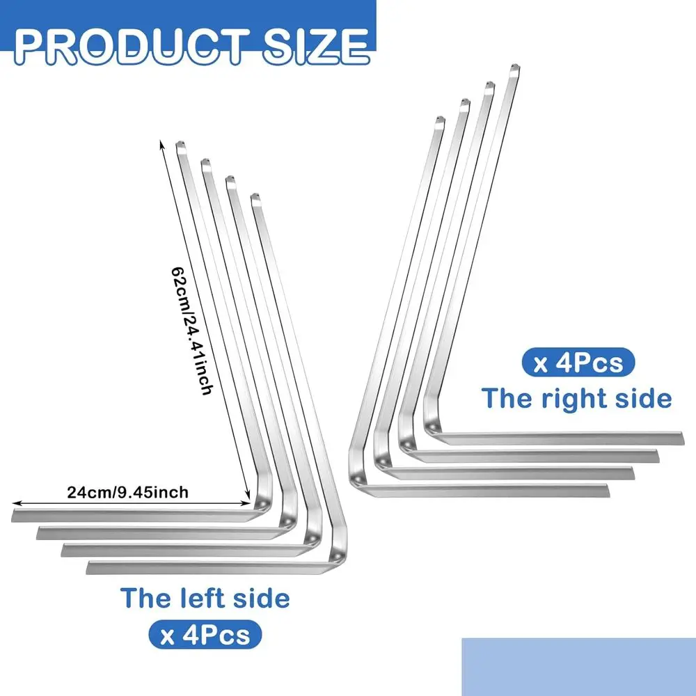 مجموعة من 8 25 حاجز خزانة ملفات، 4 يسار و4 يمين، تناسب سلسلة Hon 530 و500، هدية عام 1996
