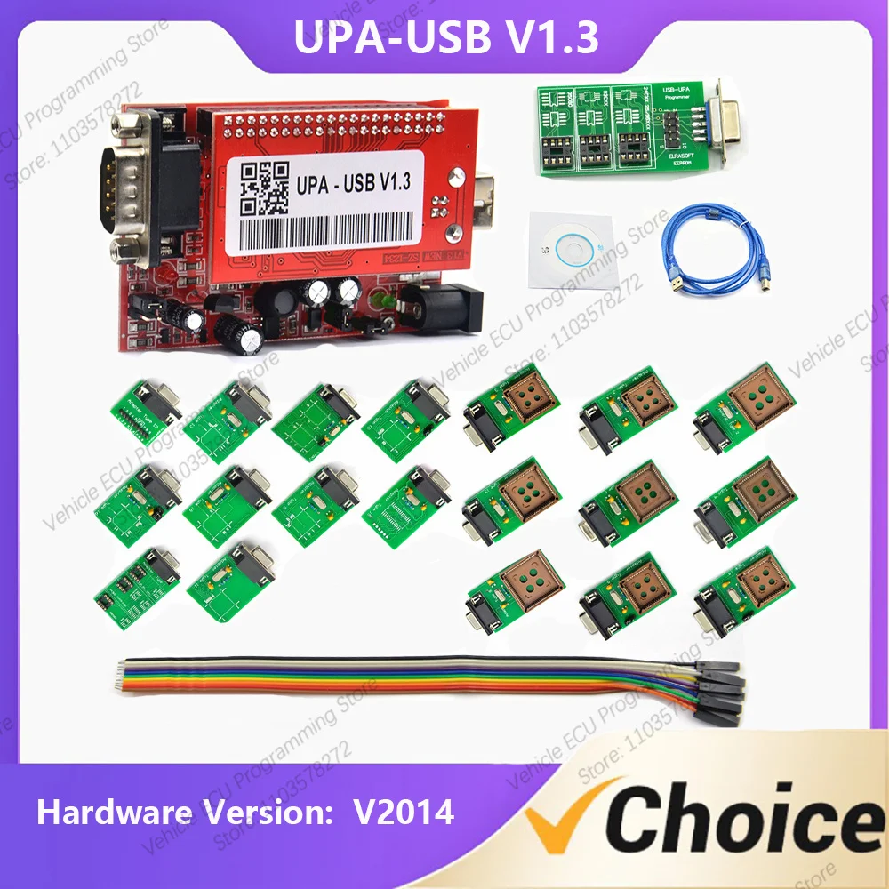 UPA-USB Full Clip Software UPA-USB V1.3 Window Version Solder Chip Programmer Diagnostic Tools Supported Language English 2025