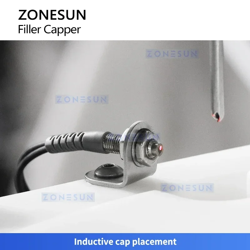 Zonesun Monoblock Filling and Capping Machine Filler Capper Bottling System Essential Oil Dropper Bottle Packaing ZS-AFC32
