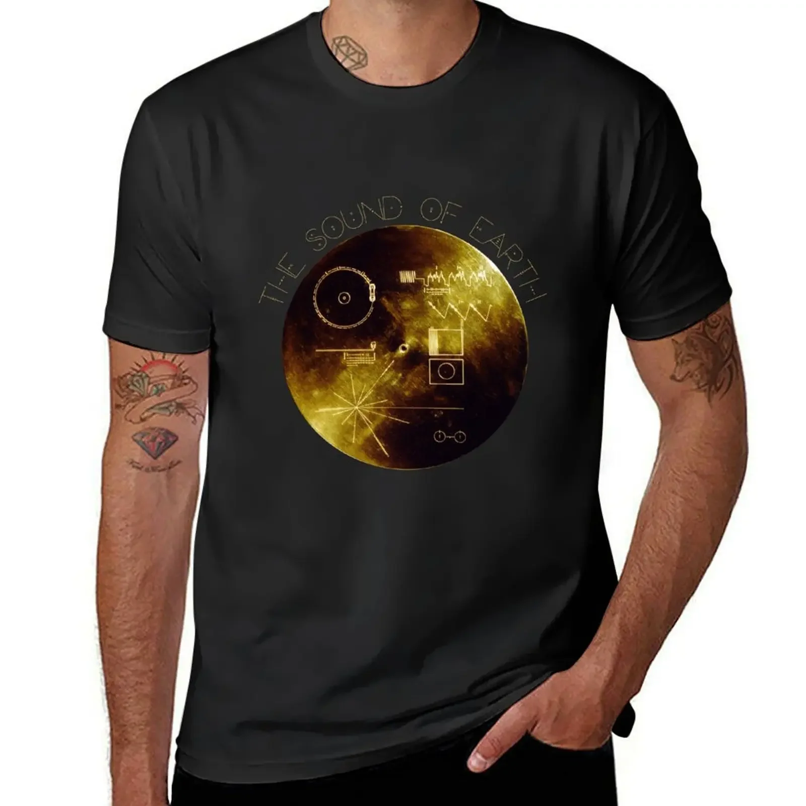 The Voyager Golden Record T-Shirt essential t shirt vintage graphic tee black t shirts for men