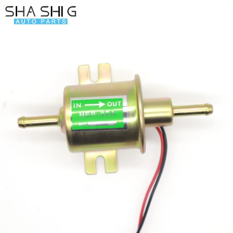 12V Universal Electric Fuel Pump Low Pressure Bolt Fixing Wire HEP-02A For Car Carburetor Motorcycle ATV