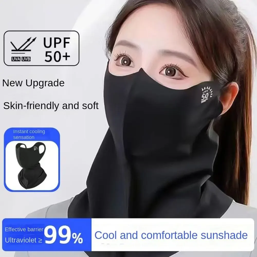 1–10 Stück Damen-Sonnenschutz für den Sommer, leicht, hautfreundlich, für das ganze Gesicht und den Hals, bequemer UV-Schutz für den täglichen Weg zur Arbeit im Freien