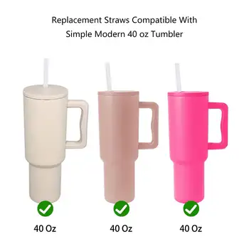 Opakovaně použitelné víko s brčkem, prachotěsné víko, vyměnitelné odklápěcí brčko pro hrnek Stanley o objemu 30 oz 8 nejlepší prodej Brčko Stanley Tumbler - №7