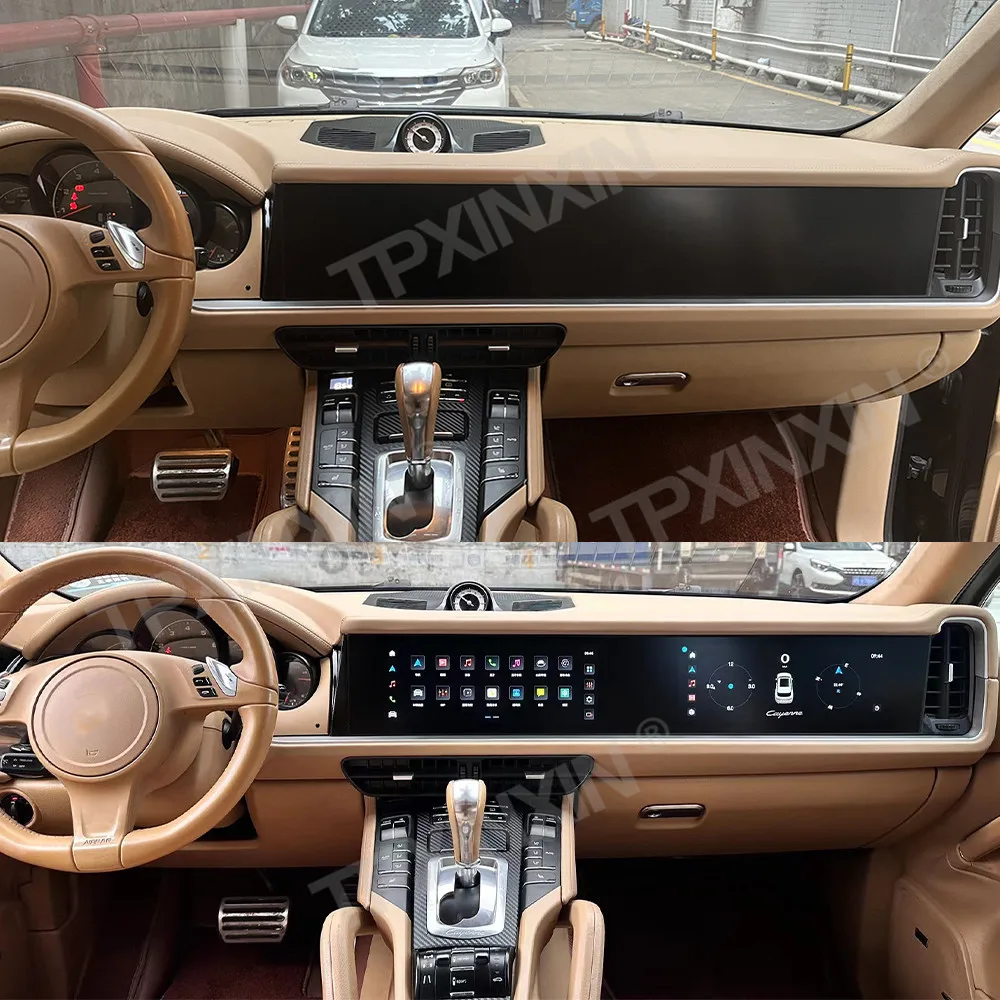 12.3 Multimedia Android Screen Car Radio For Porsche Cayenne 2010 2011 2012 2013 2014 2015 2016 2017 Upgrade 2024 GPS Head Unit