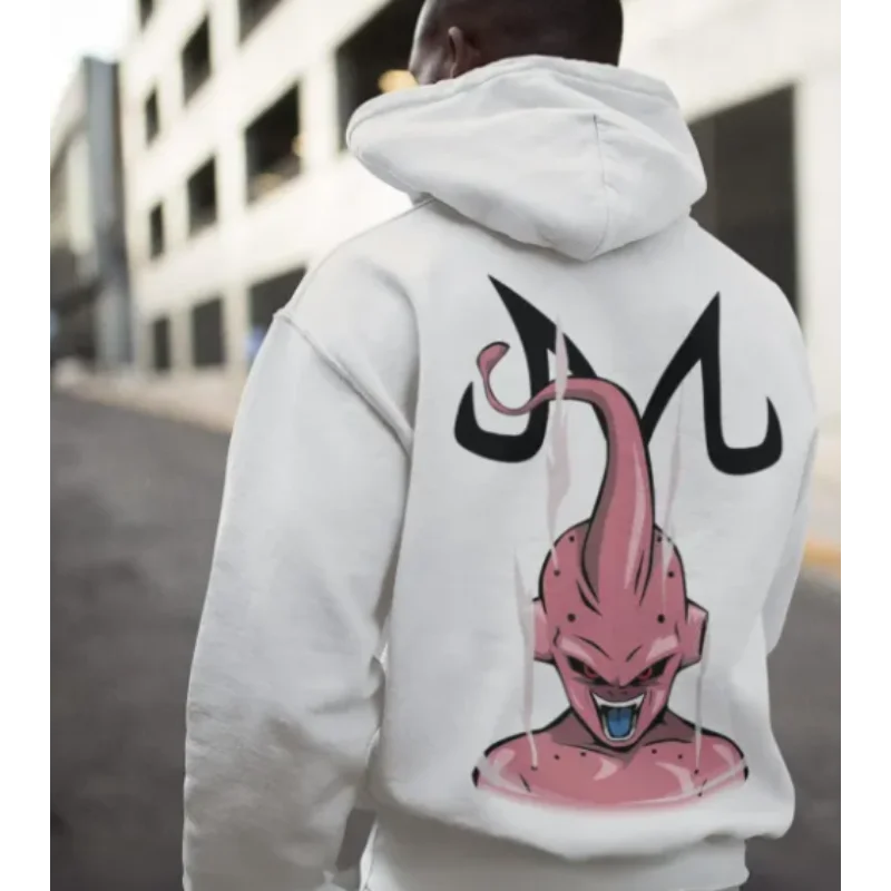 

2025 Новый свитер с капюшоном Dragon Ball, модный тренд, повседневный уличный свитер в студенческом стиле с длинными рукавами и капюшоном Y2K, Harajuku, унисекс