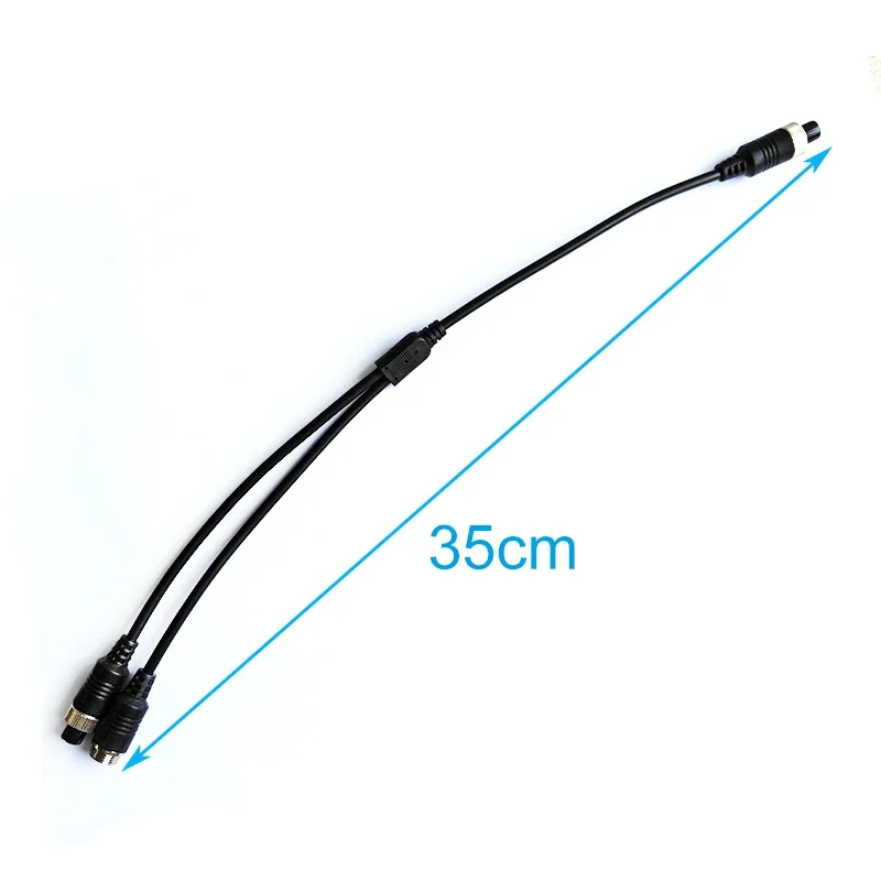 M12 4Pin Aviation Head Female / Male to 4 Core Male / female splitter Video Audio DC power Cable for Camera Car Monitor MDVR