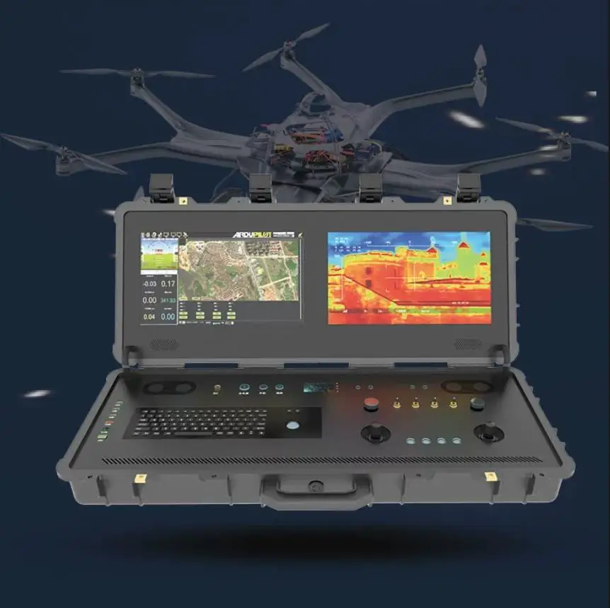 Dual Screen Portable Drone Ground Control Station With 17.3-inch Display Screen for Remote Monitoring