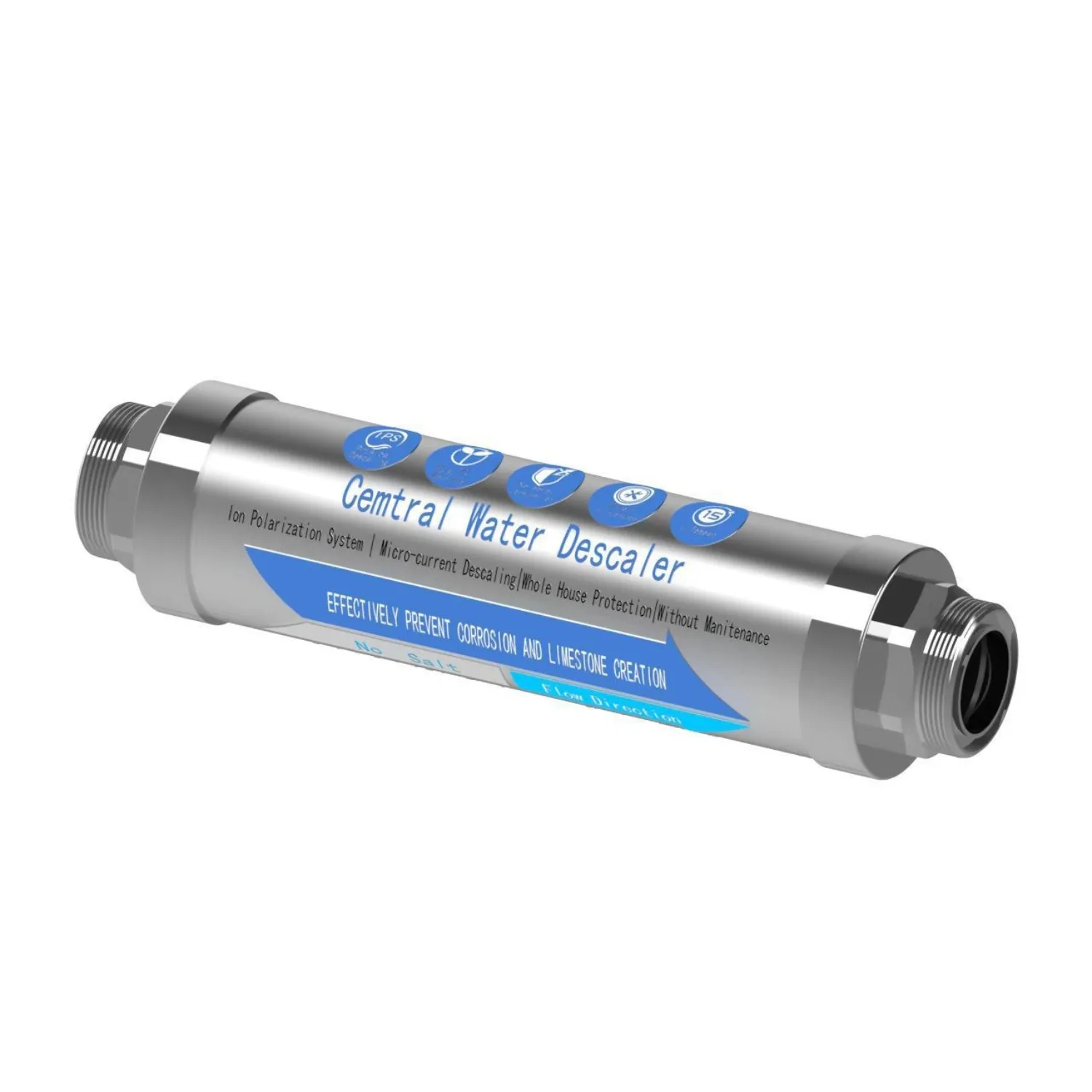 

Whole House Salt-Free Water Softener Purifier - Effective Limescale & Sediment Reduction Softening Device for Pure Water Experie