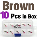 10pcs Brown in Box