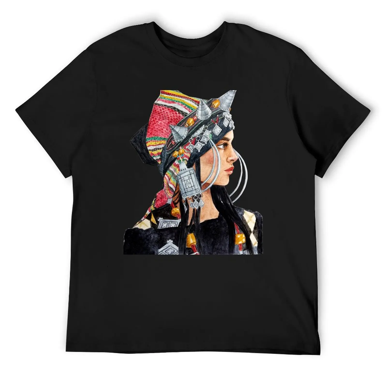 

Moroccan Amazigh Girl T-Shirt cotton graphic tees oversize t-shirts man basketball graphic tees mens designer clothes