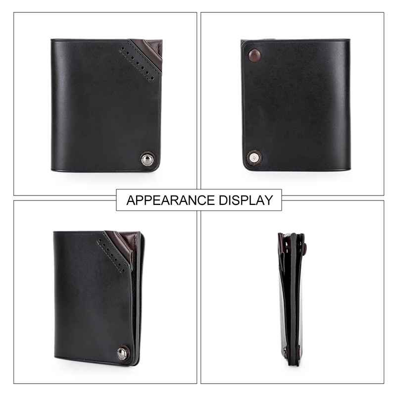 CONTACT'S Genuine Leather Men Credit Card Holder Male Slim Casual Card Case SD Card Slot Bill Pocket Small Wallet For Men