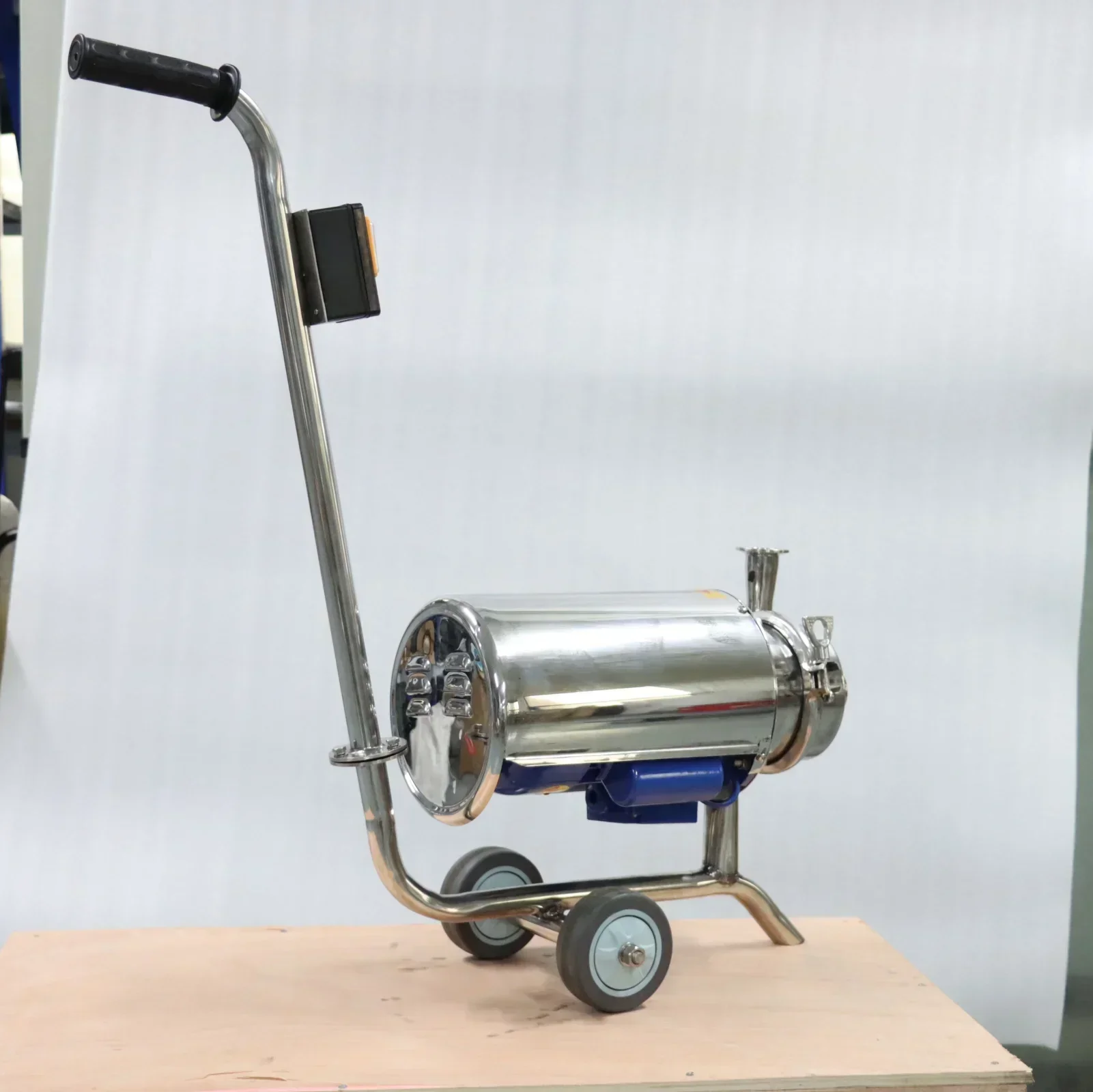 Food Grade Small Beverage Pump Stainless Steel Mobile Sanitary Tri Clamp Centrifugal Milk Transfer Pump