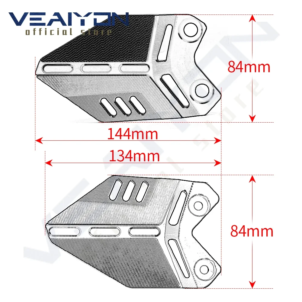 Reposapiés de motocicleta, placas de talón de cilindro de freno delantero, Protector para KAWASAKI Z650 NINJA 650 NINJA650 2017-2022 2021