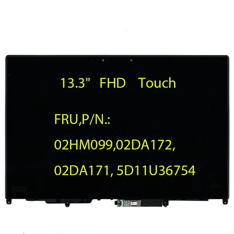 

5D11U36754 Сенсорный экран для Lenovo ThinkPad X380 Yoga 300nit 13,3-дюймовый сенсорный ЖК-экран FHD в сборе 02DA172 02HM099 02DA171