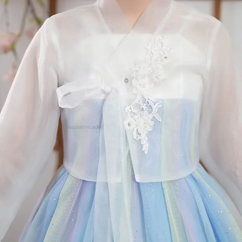 الهانبوك نمط اللباس الكورية التقليدية زي الهانبوك التصوير الملابس خمر مهرجان دعوى النساء الرجعية الرقص الهانبوك #3