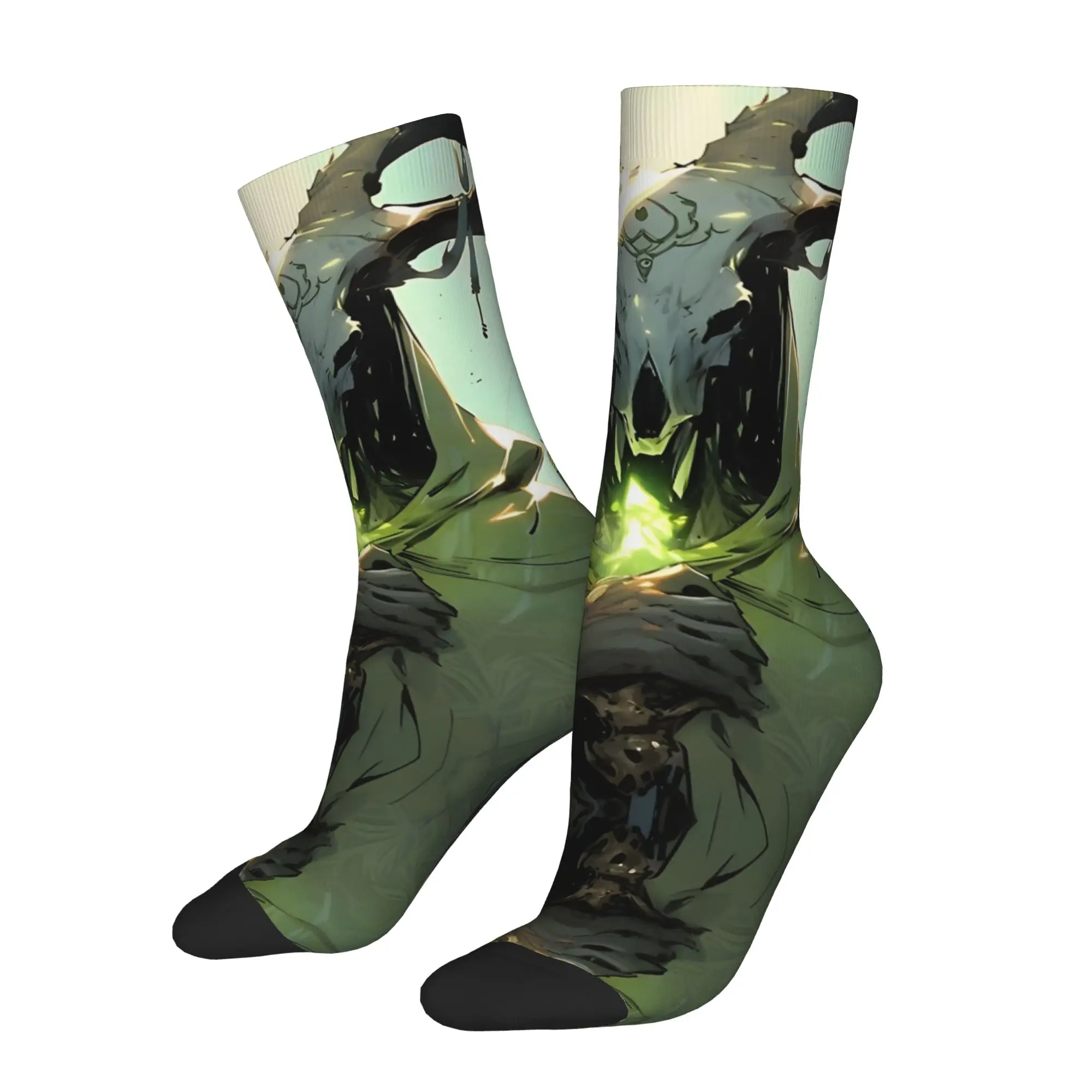 

cycling socks The Silent Crazy Men's compression Socks Unisex Street Style Seamless Printed Crew Sock