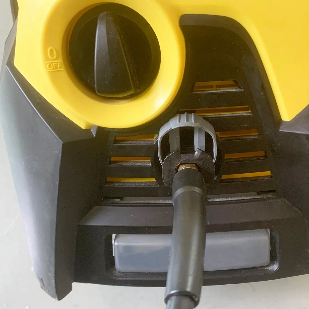 2Set Yellow & Grey for Karcher K2 K3 K7 Pressure Washer Trigger & Hose Replacement C Clip Clamp for Hose to Machine