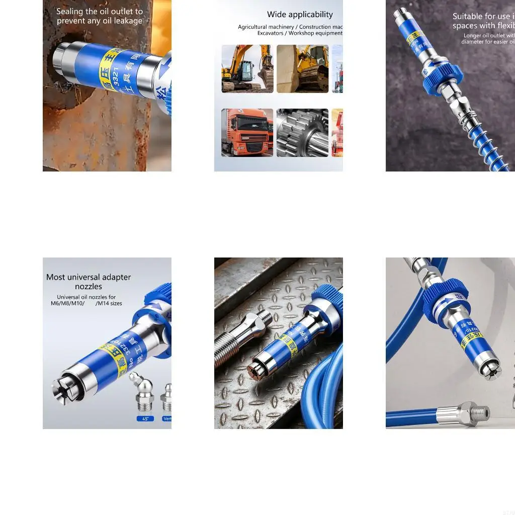 Practical Steel Lubrication Nozzle For Tractors And Workshop Equipment 85G 37JD