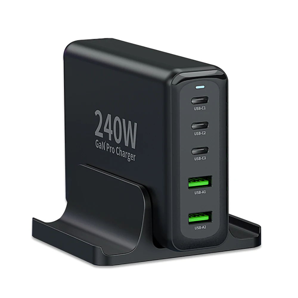Tquq 240W Gan Usb Oplader Oplaadstation Beugel (Alleen Standaard)