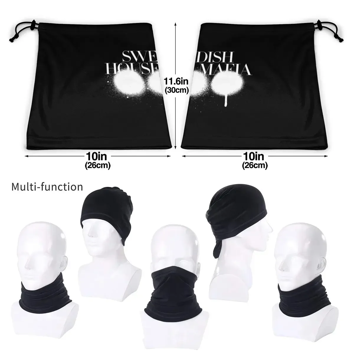 บ้านสวีเดนมาเฟียไมโครไฟเบอร์คอ Gaiter ผ้าพันคอผ้าพันคอนุ่ม Headwear Gaiter Tube