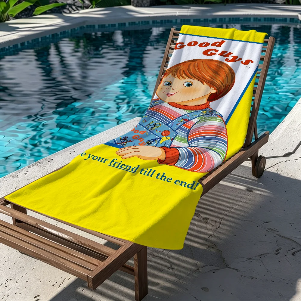 G-Guys-C-Child P-Play TV Horror Towel Large Quick-Drying Microfiber Soft Beach Towel For Travel Fitness Sauna Bathing Camping
