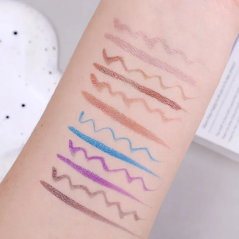 Liquid Aurora Blue Shiny Eye Liner Pen Glitter Phosphorescence Pigment Waterproof Shimmer Sparkling Eyeliners Diamond Eye Makeup