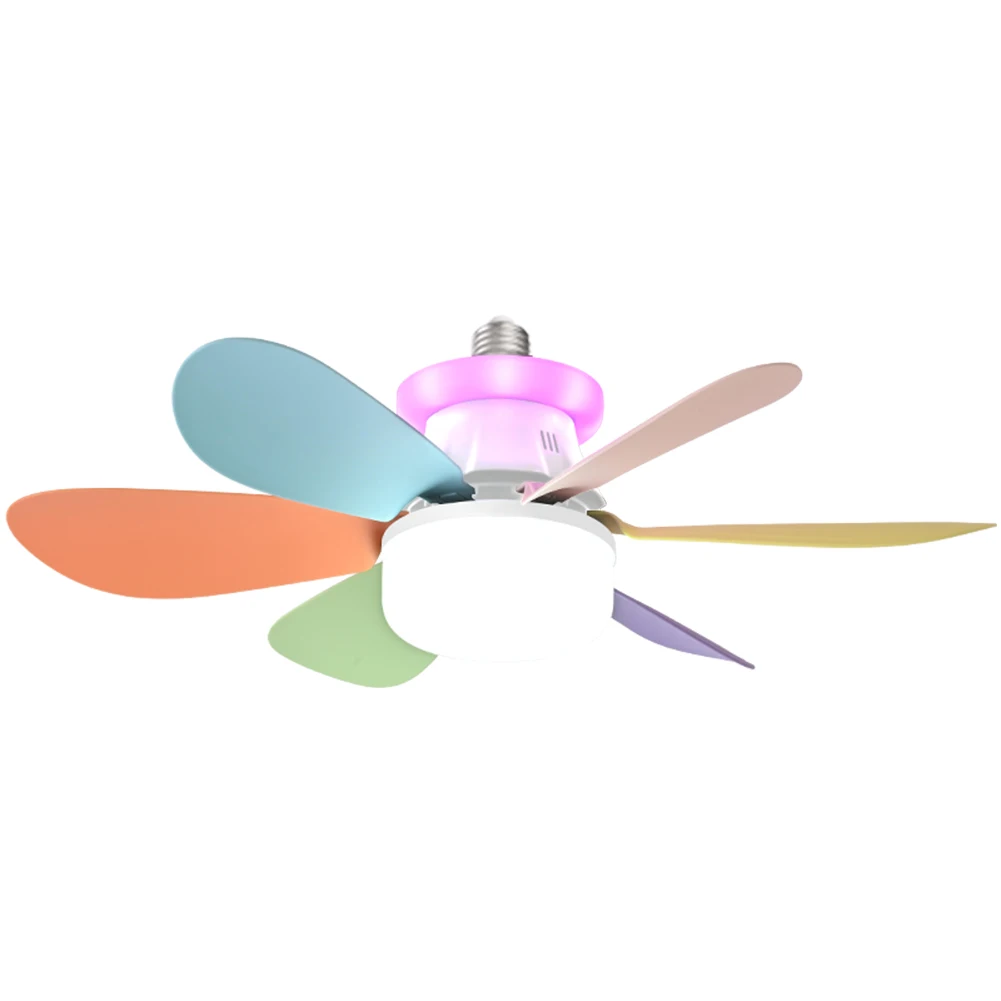 40W Ceiling Fans Lights with Remote Flush Mount Ceiling Fan Lamp Stepless Dimming Decorative Ceiling Fanlight for Living Room