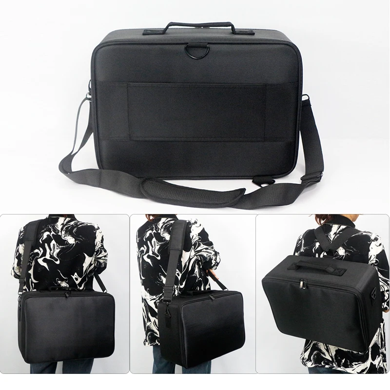 Portable Large Capacity Travel Makeup Box Hair Salon Nail Polish Multi-Function Storage Device Cosmetics Storage Box Bride Makeu