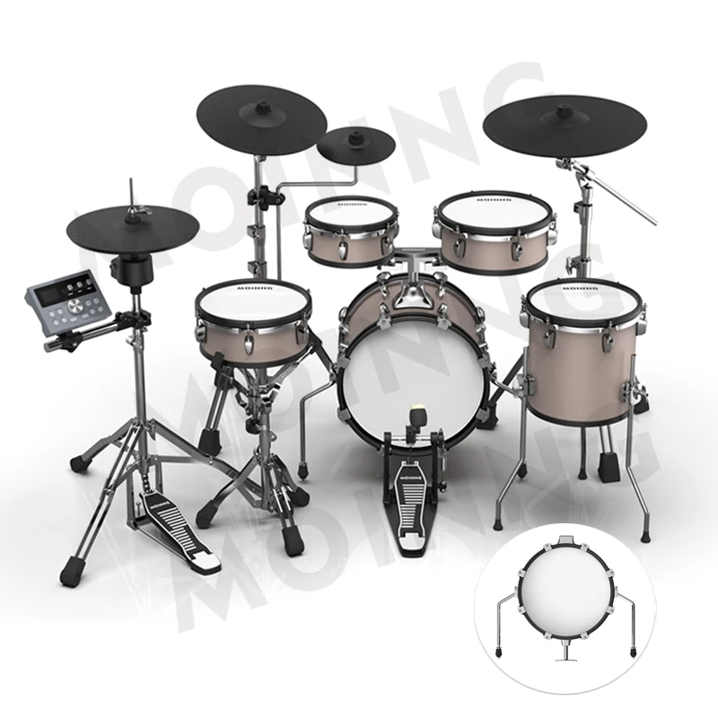 

Производитель электрической барабанной установки MOINNG MD-200ULTRA с заводскими тарелками, музыкальными акустическими барабанами