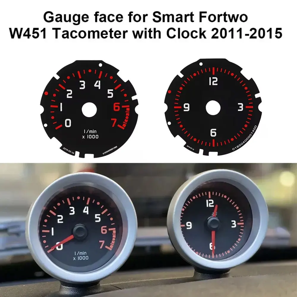 3-teiliges Set Anzeigegeräte für Smart Fortwo W451 Tachometer, Drehzahlmesser und Uhr 200 km/h 160 km/h – Detail 4