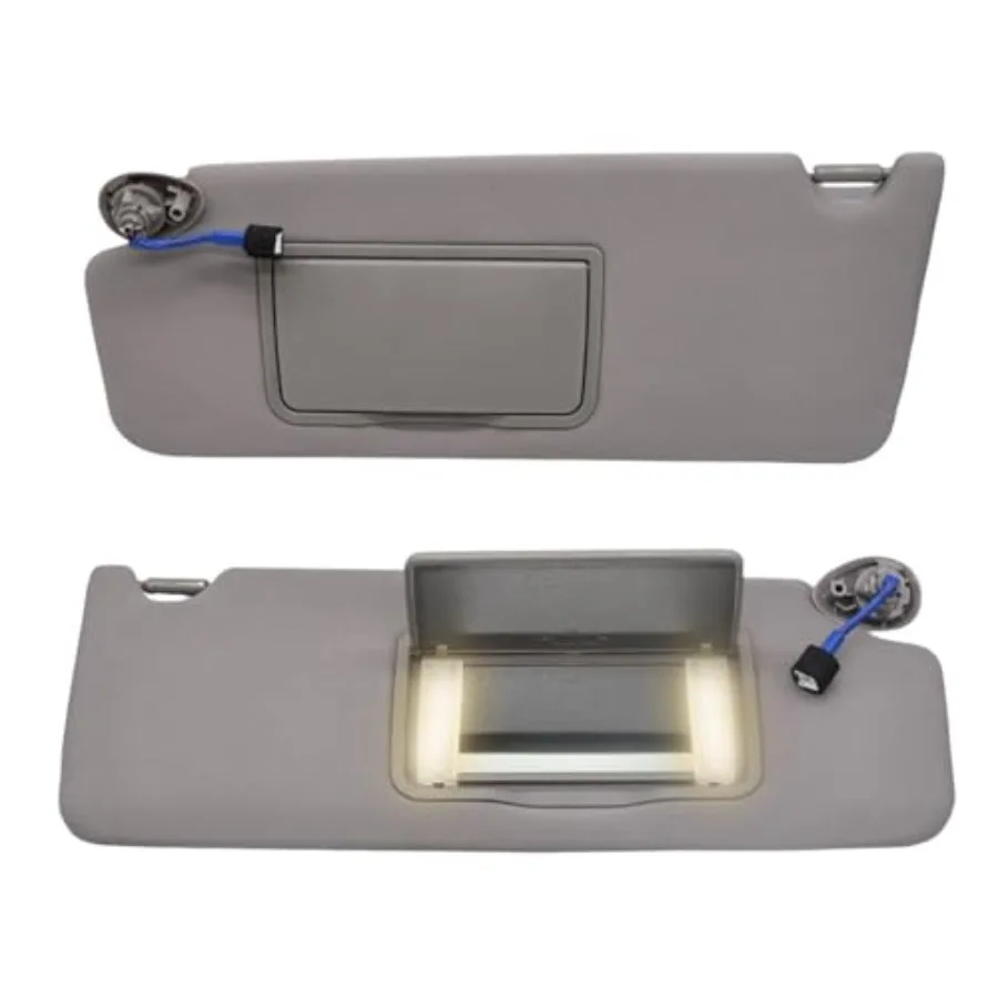 

Sun Visors Driver and Passenger Side for Pilot 2016-2022 Ridgeline 2018-2020 Gray Plastic UV Protection