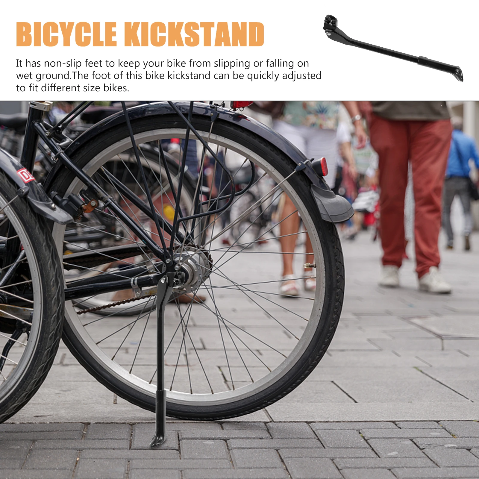 

Bicycle Kickstand Accessory Parking Rack for Kids Bikes Bicycle Kickstand Stable Stand Replacement Accessory Bike Stand