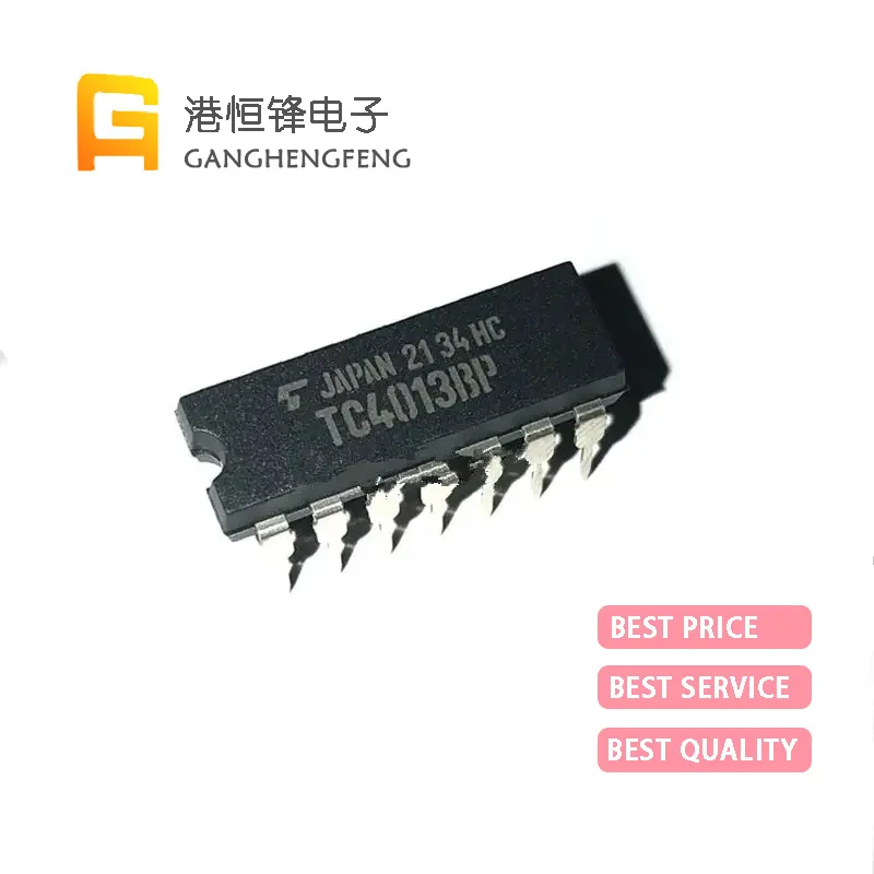 10PCS New Packaging TC4001BP TC4013BP TC4052BP DIP14 TC4069UBP TC4584BP IC FF D-TYPE DUAL