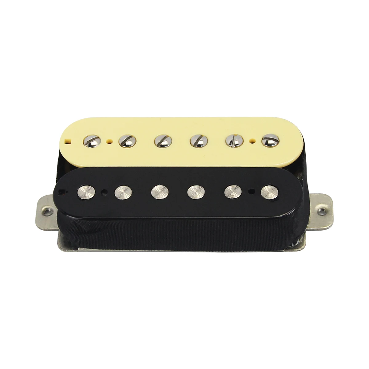 FLEOR 1pcs Zebra Electric Guitar Pickup Double Coil Alnico 5 Humbucker Pickup Guitar Parts, Neck or Bridge Position