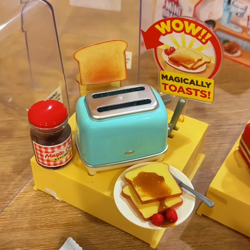 Zuru New Genuine Mini Kitchen Toys Magic Cook Realistic Miniature Food Playsets Pretend Play Kit With Bread Maker For Kids Gifts view 2
