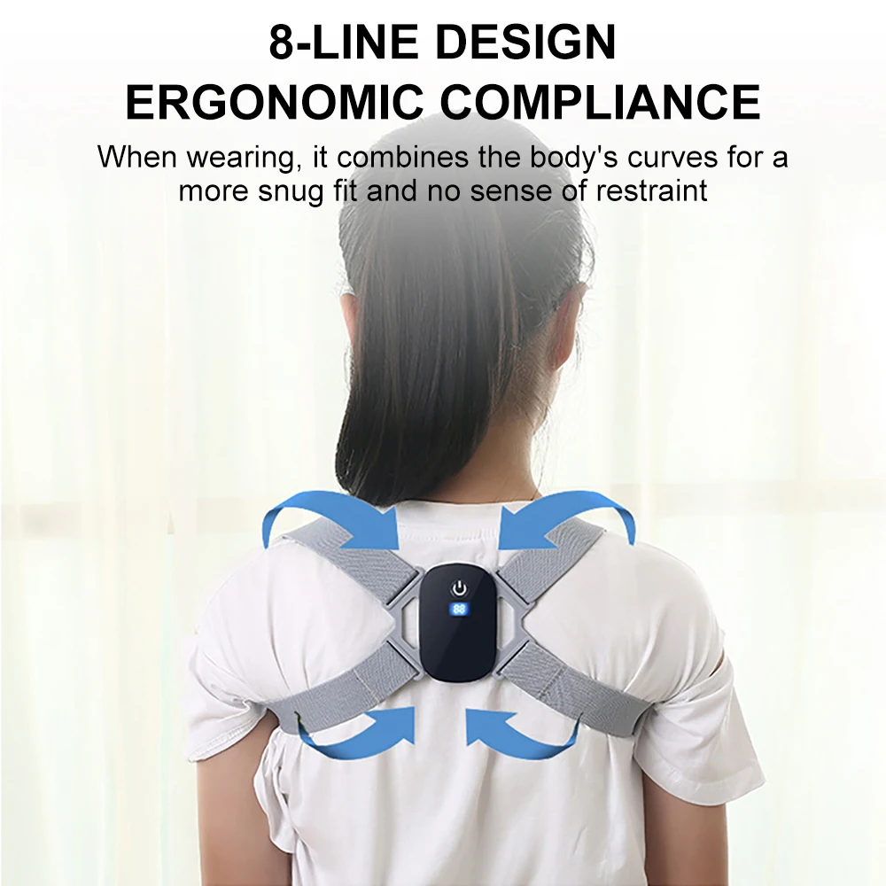 Smart Correction Belt Adjustable Posture Corrector Preventing Hunchback Smart Sitting Posture Spine Pain Relief Corrector