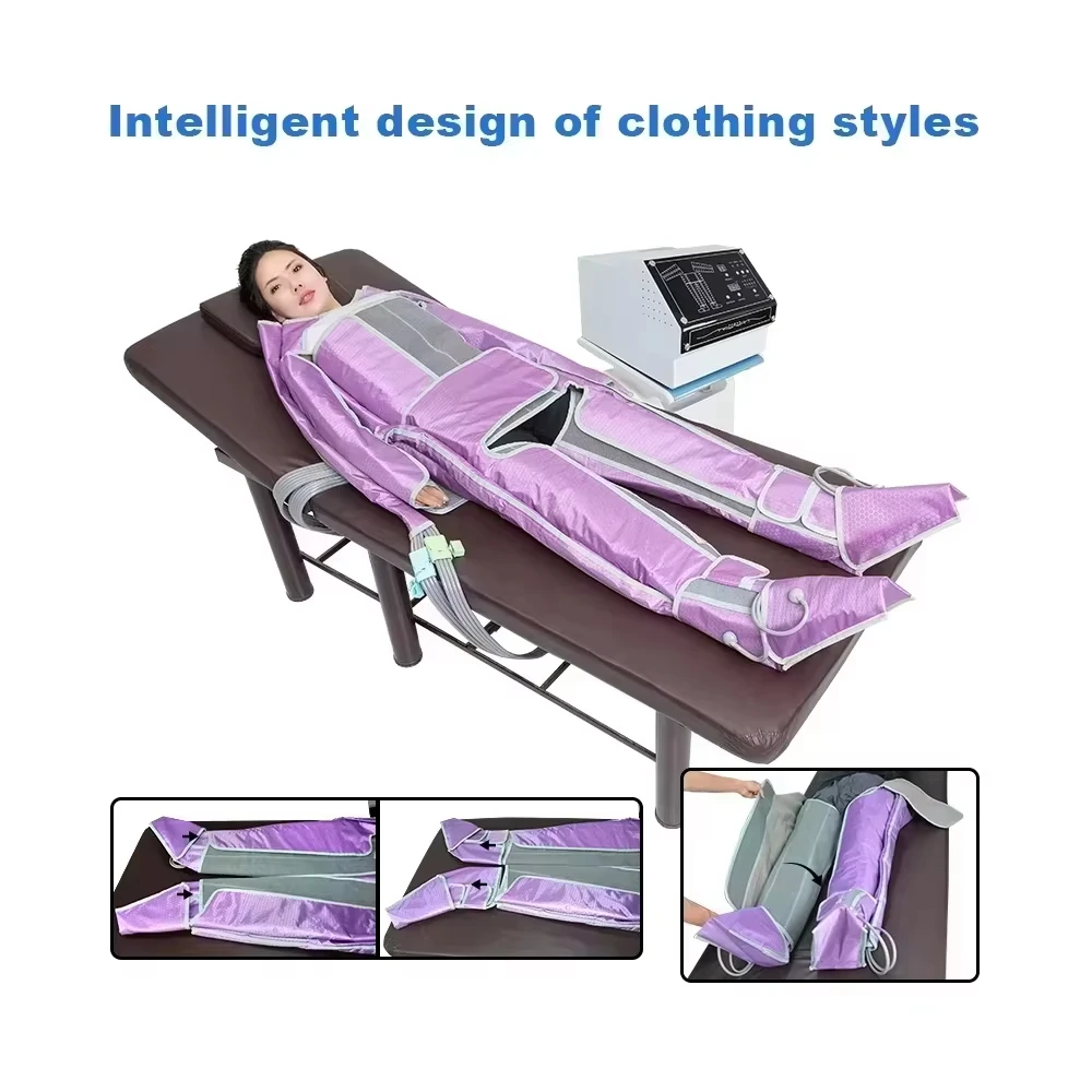 2025 Traje de sauna 44 Terapia de presión de airbag Quema de grasa Drenaje linfático Máquina de belleza para la salud y la fitness