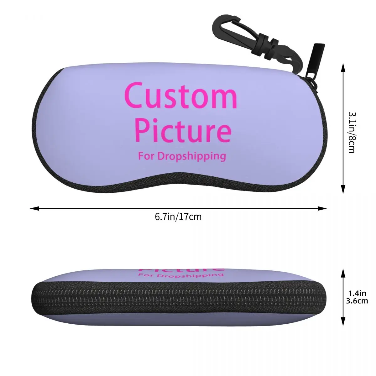 Custom Personalized Custom Photo Logo Glasses Case Stylish Customized DIY Print Shell Eyeglasses Case Sunglasses Box