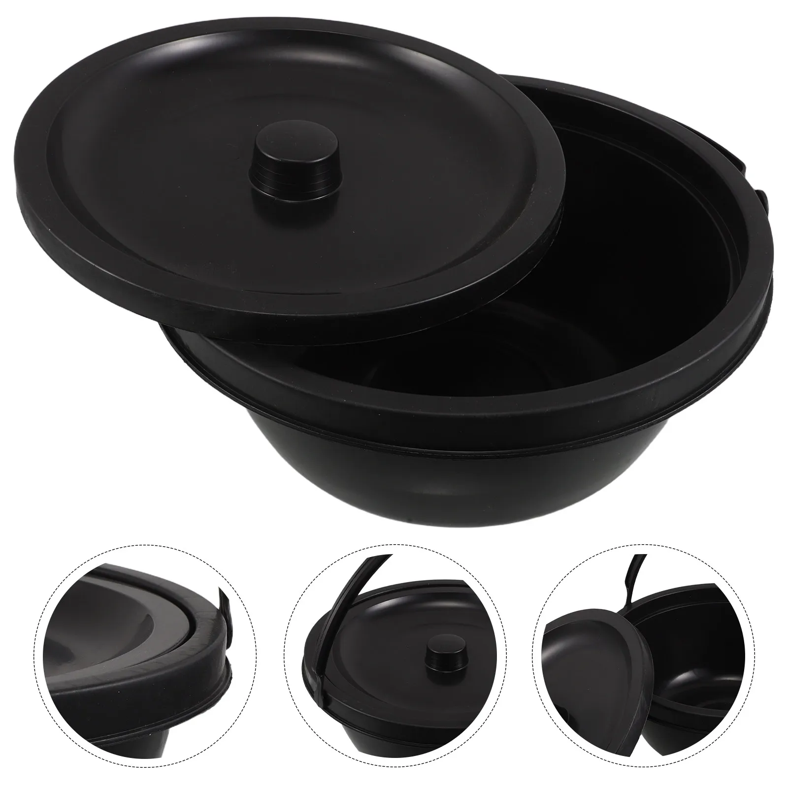 

Wheelchair Bedpan 11.20X11.20X4.72 Portable Bedside Toilet For Seniors Medical Use Adult Commode Bucket Elderly Travel