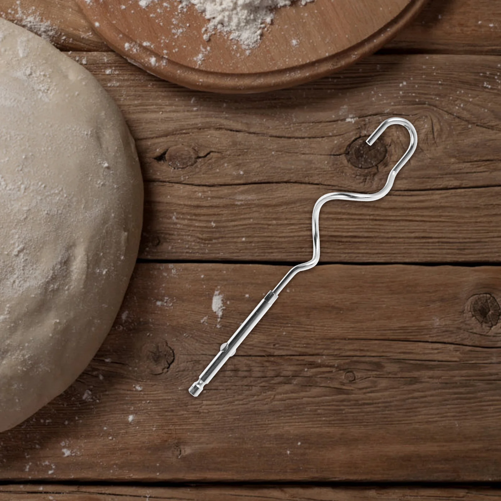 

2Pcs Stainless Steel Hand Mixer Beaters Manual Egg Whisk Dough Hook Mixer Replacement Kitchen Utensils for Baking Cooking Party