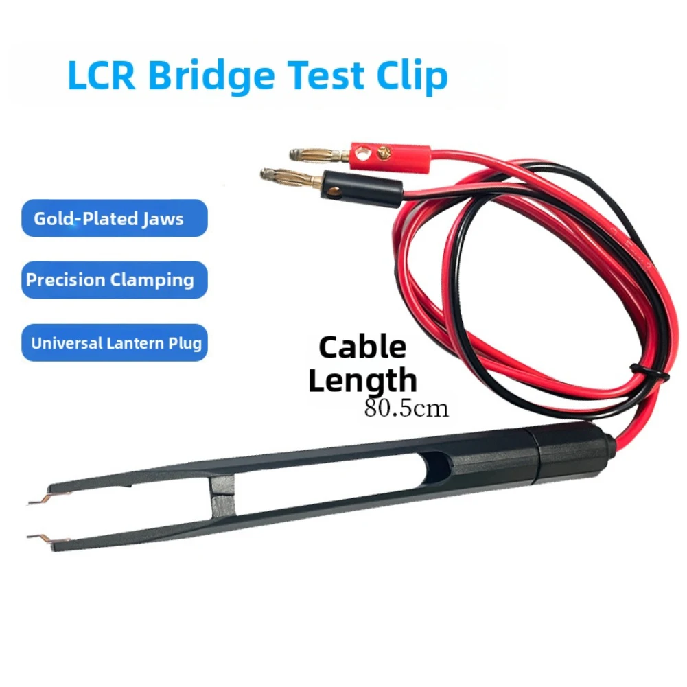 LCR test cable fourwire 80 5cm with 4mm standard interface compatible with LCZ digital bridge for SMD chip fixtures